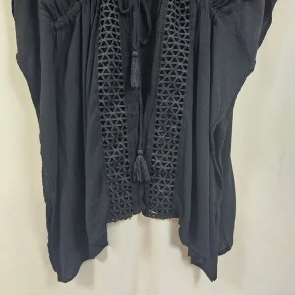 Skye Joy Kimono Cover Up In Black - OS - Picture 7 of 9